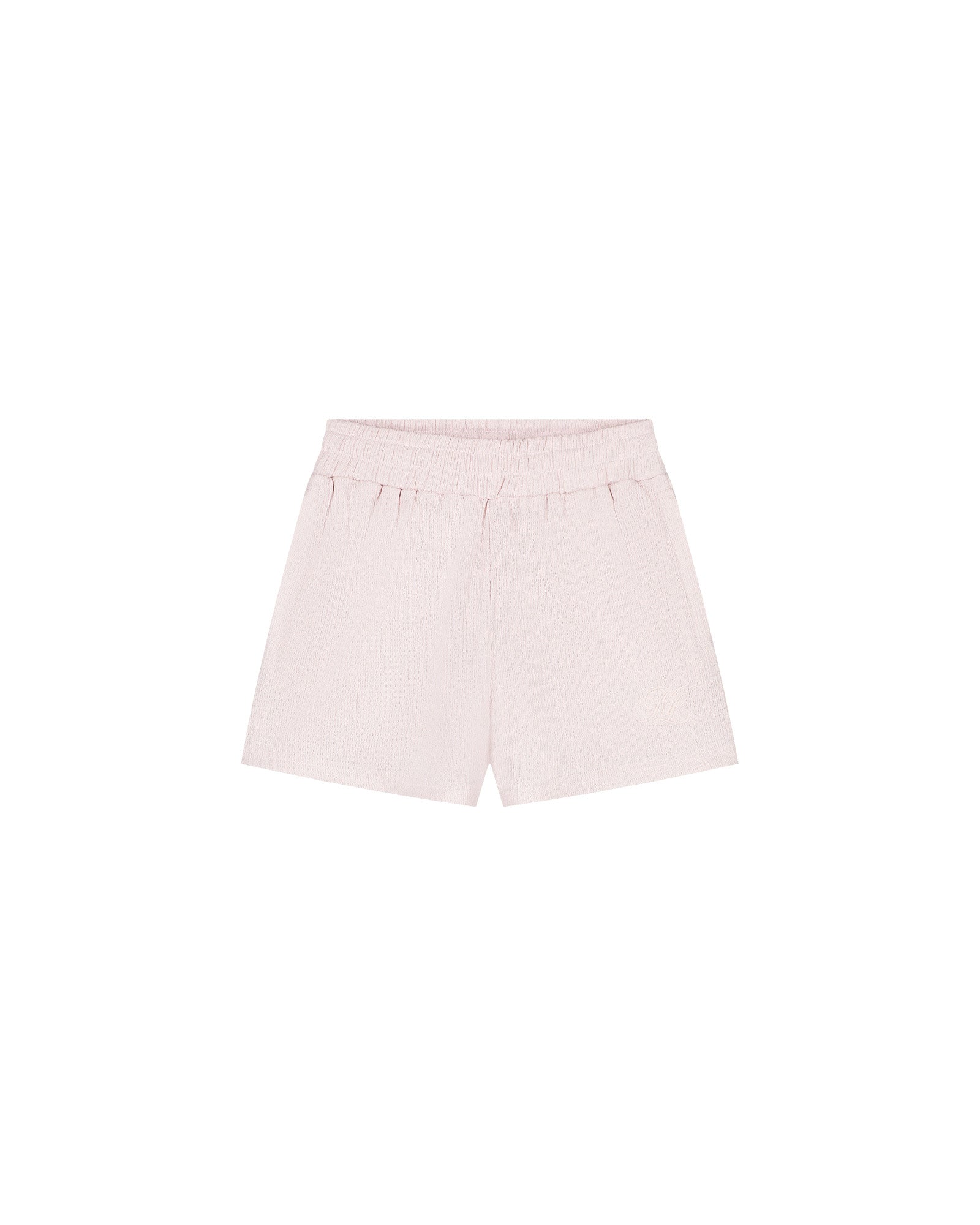 Malelions Women Seersucker Shorts | Soft Pink