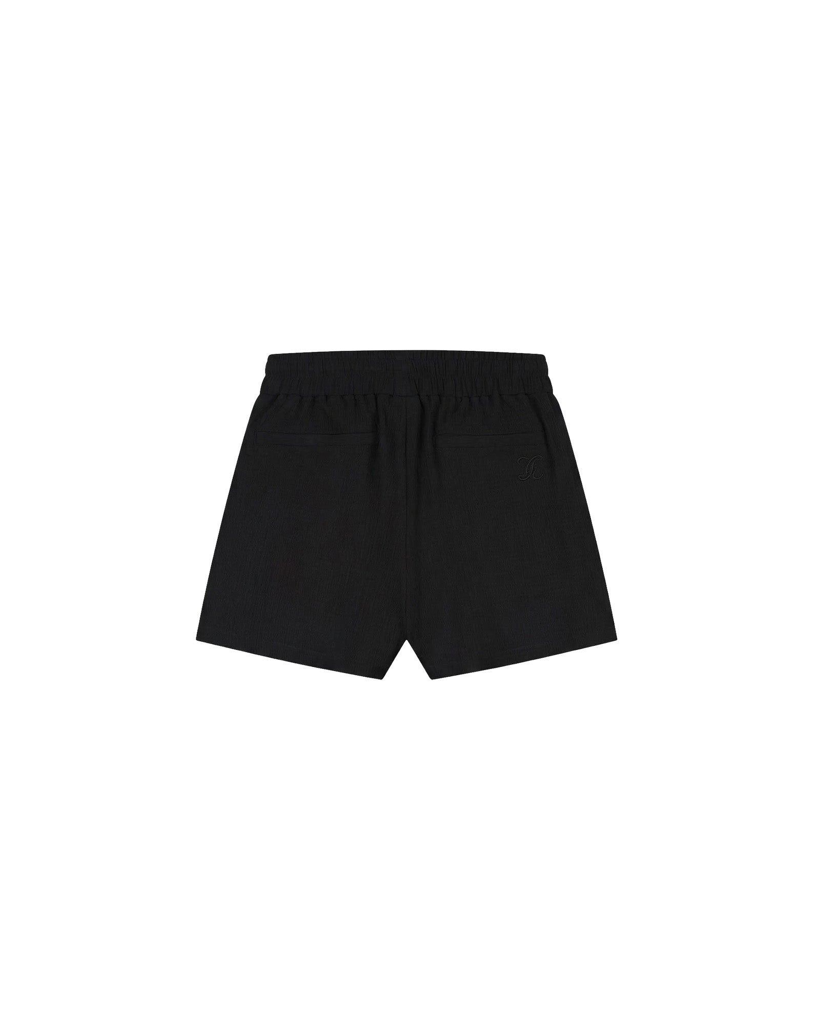 Malelions Women Seersucker Shorts | Black