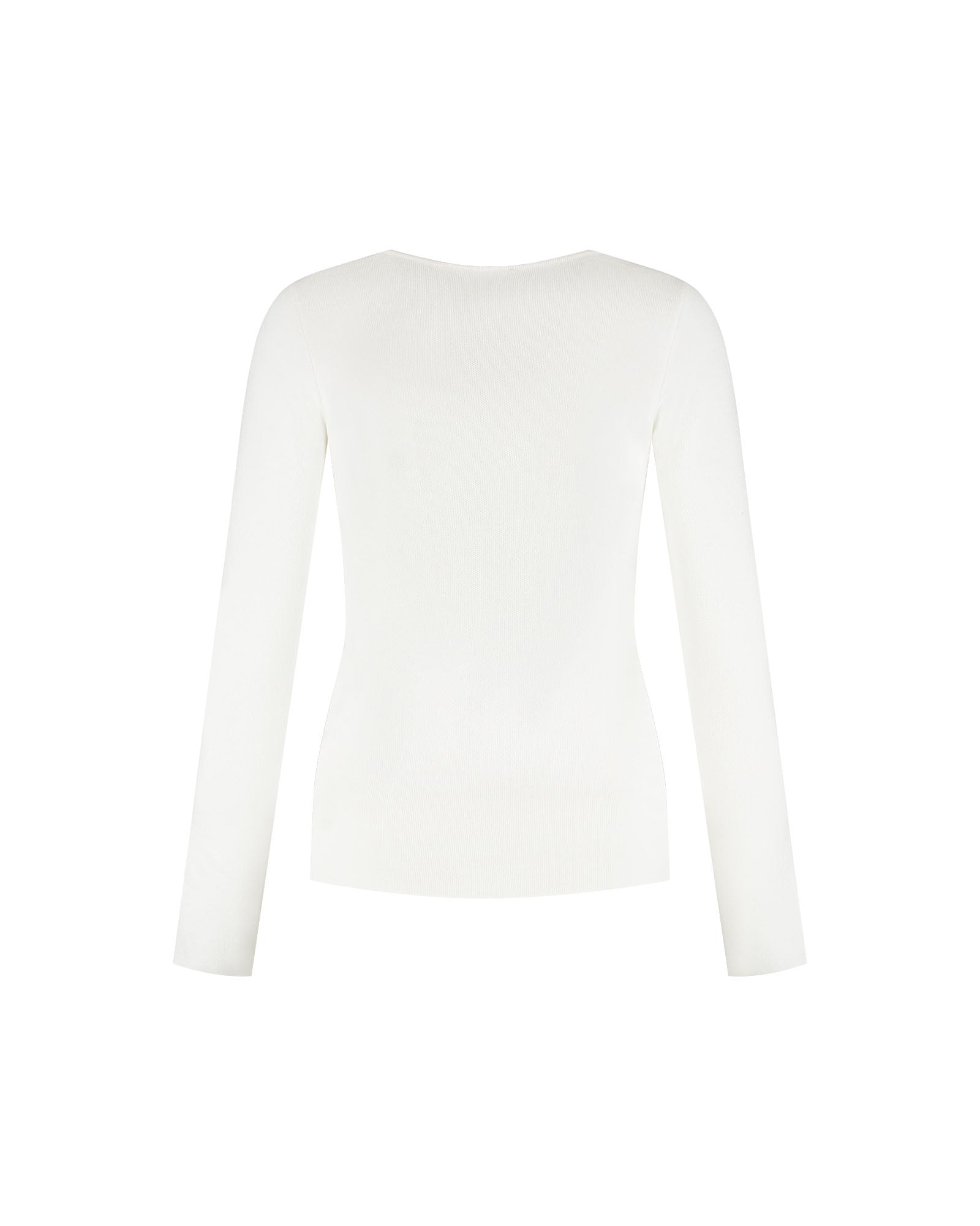 Malelions Women Emblem V-Neck Top | White
