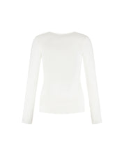 Malelions Women Emblem V-Neck Top | White