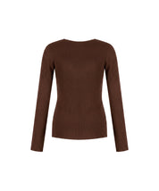 Malelions Women Emblem V-Neck Top | Dark Brown
