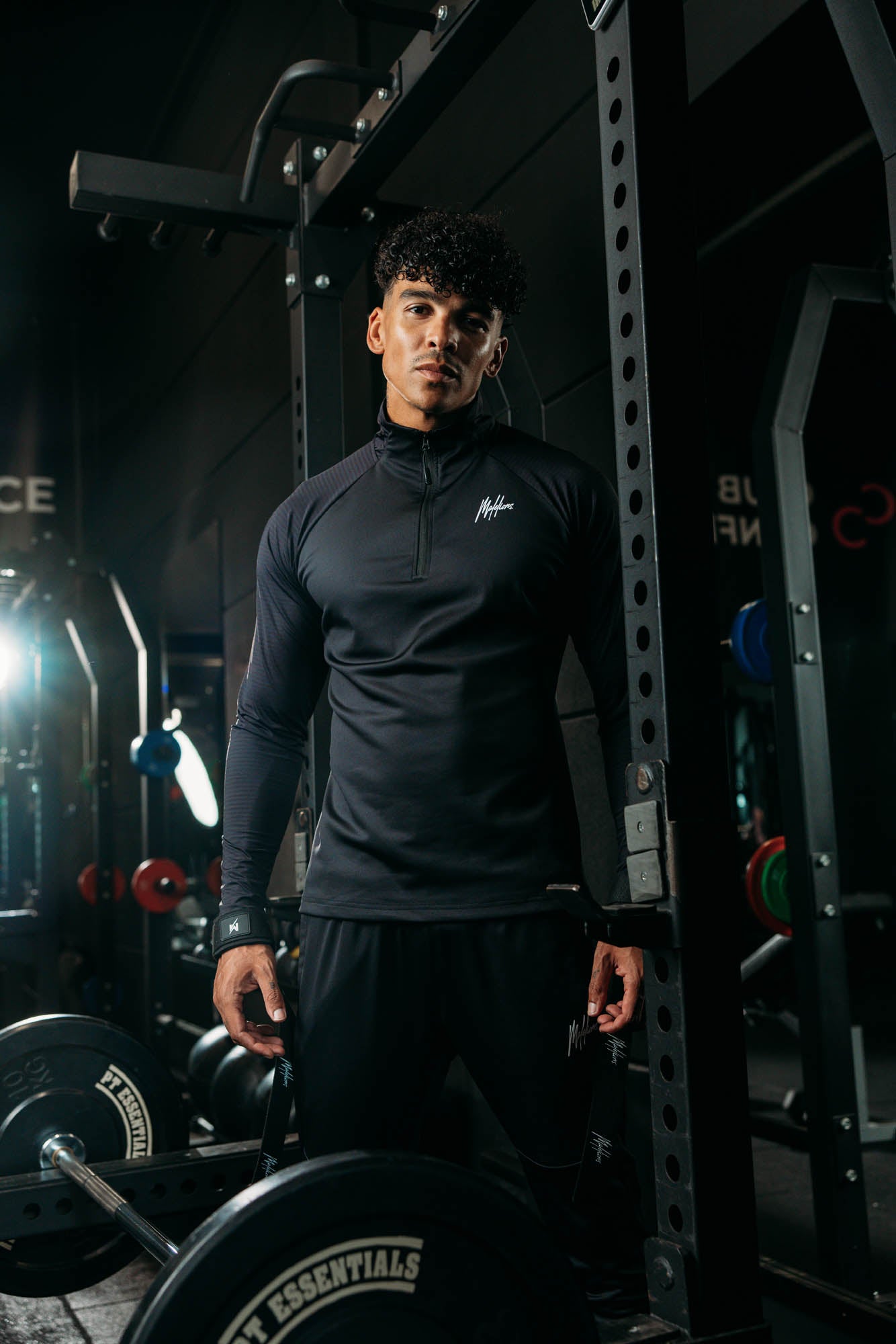 Malelions Sport Ace Quarter Zip | Black