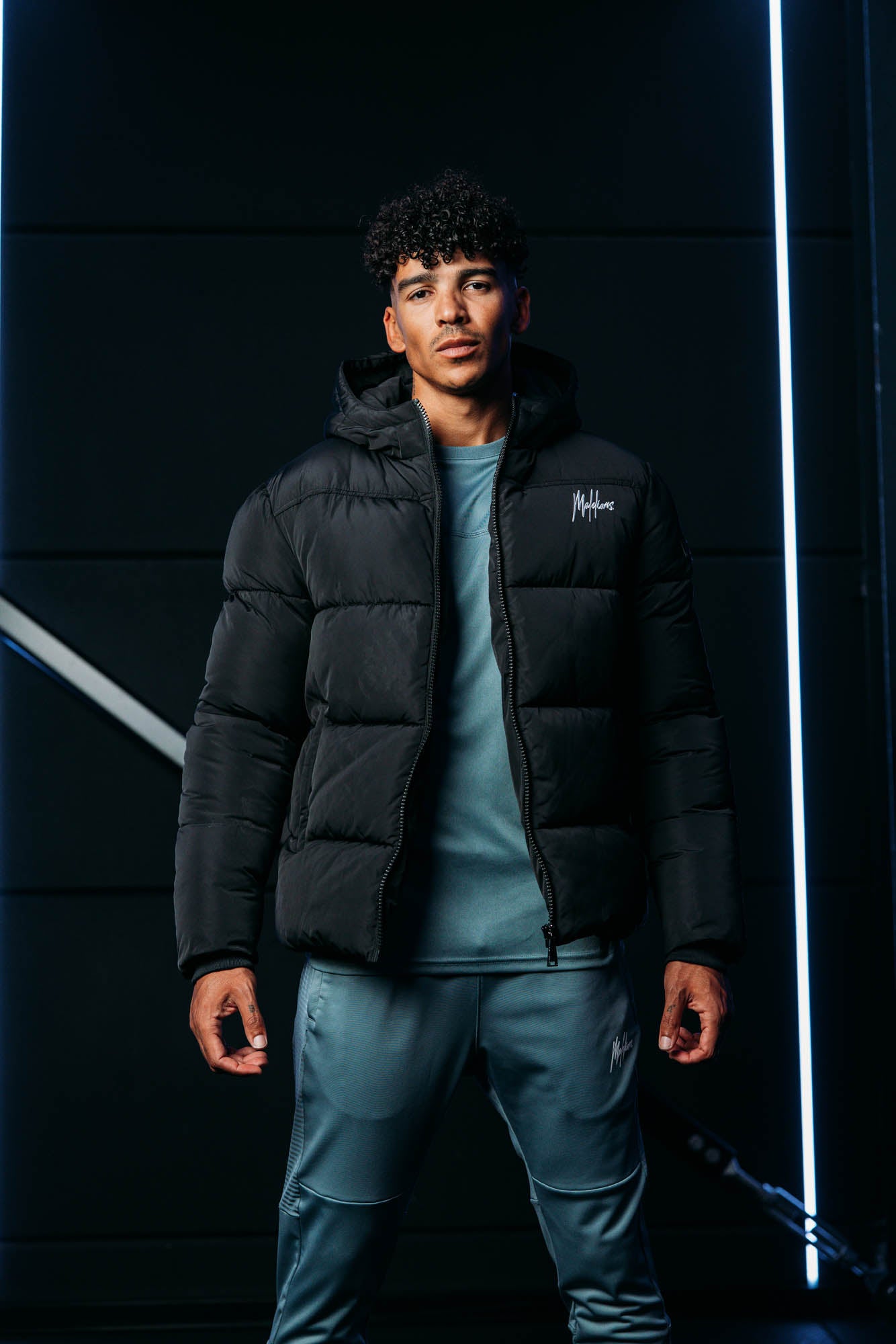 Malelions Sport Ace Puffer Jacket | Black