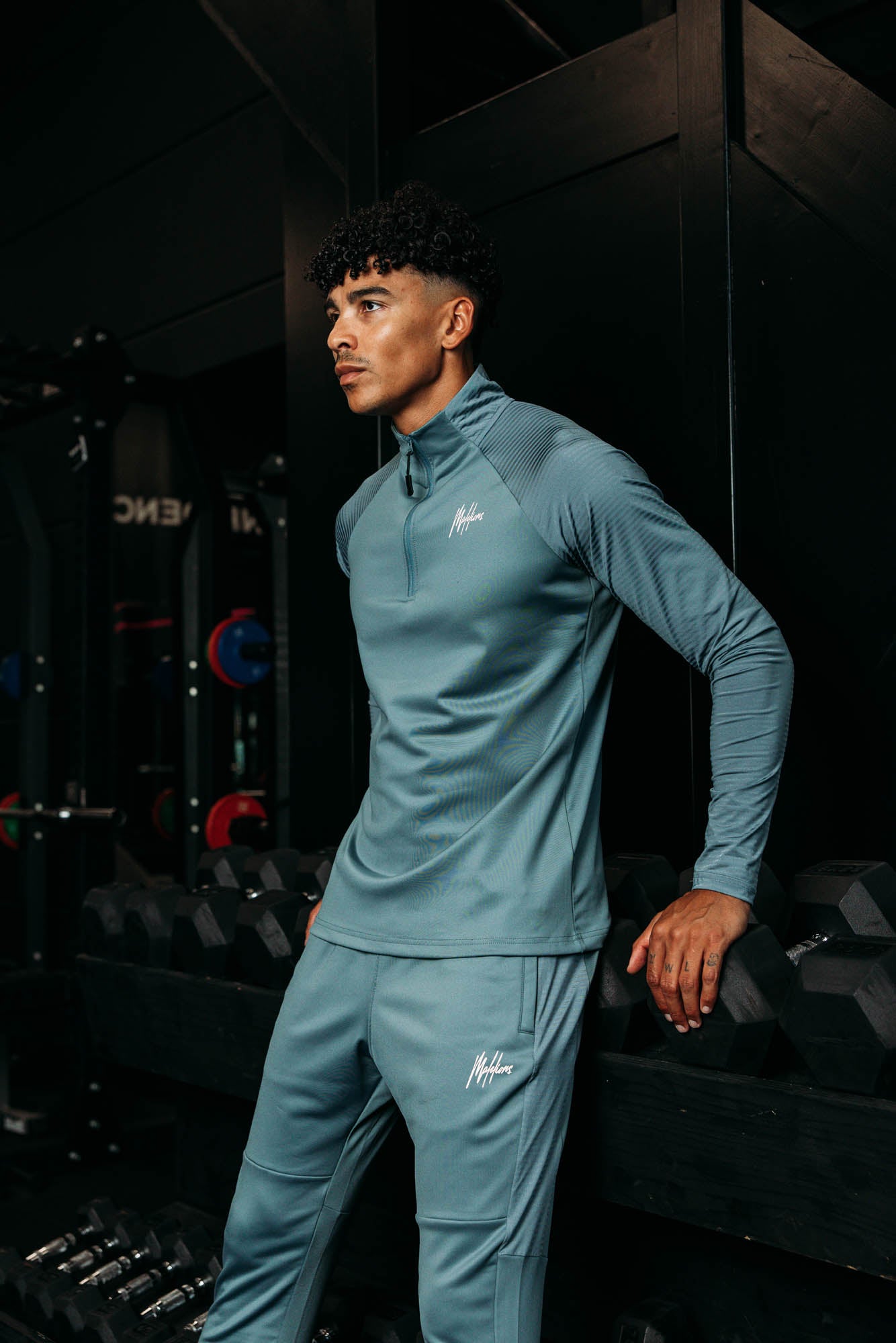 Malelions Sport Ace Quarter Zip | Türkis