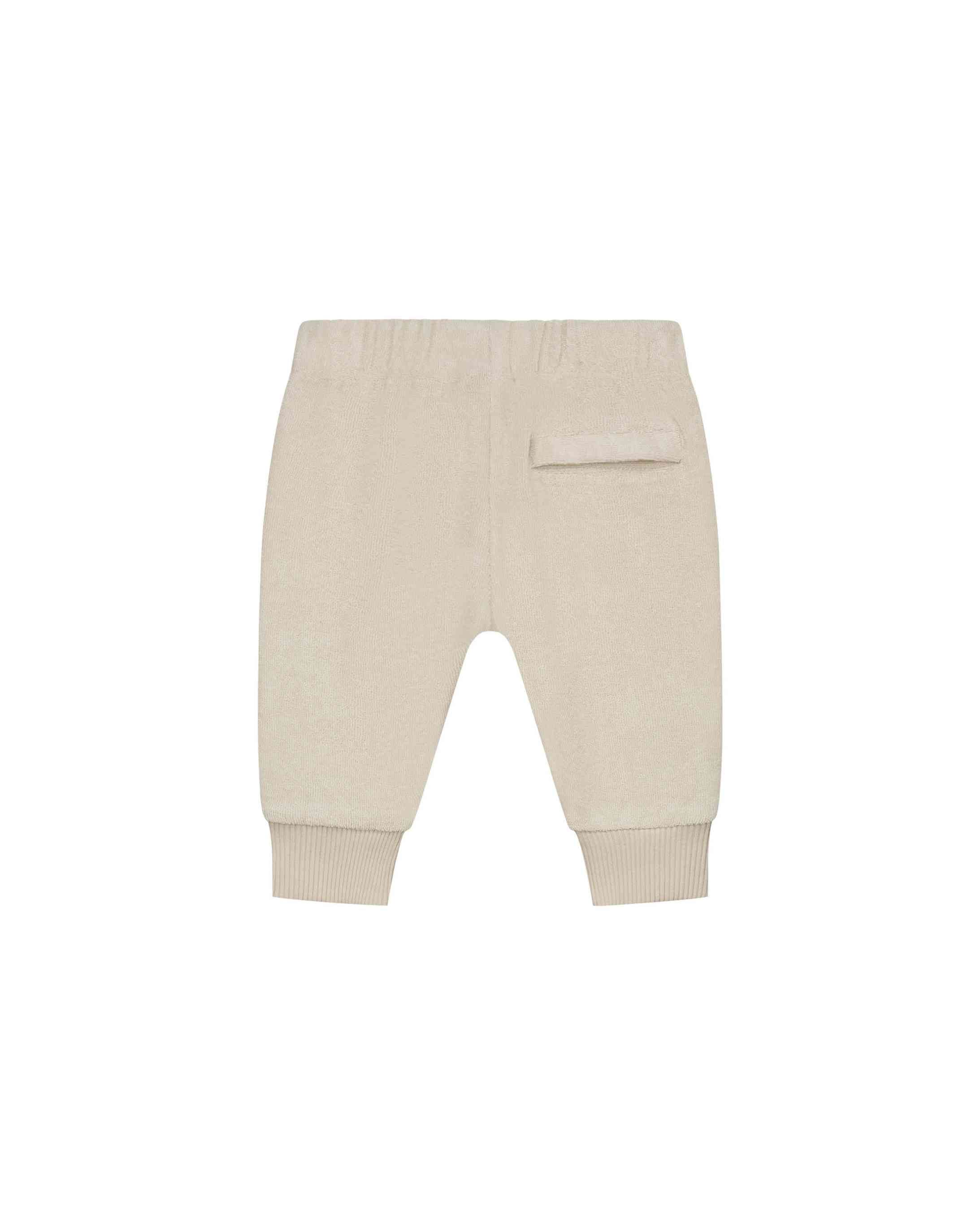 Malelions Baby Towelling Sweatpants | Beige
