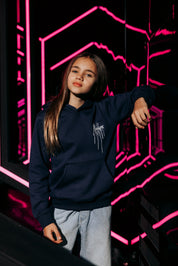 Malelions Junior Painter Hoodie | Navy/White