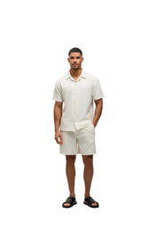 Malelions Men Cloud Texture Shirt | Off-White