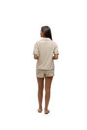 Malelions Women Monogram Wave Towelling Shorts | Beige