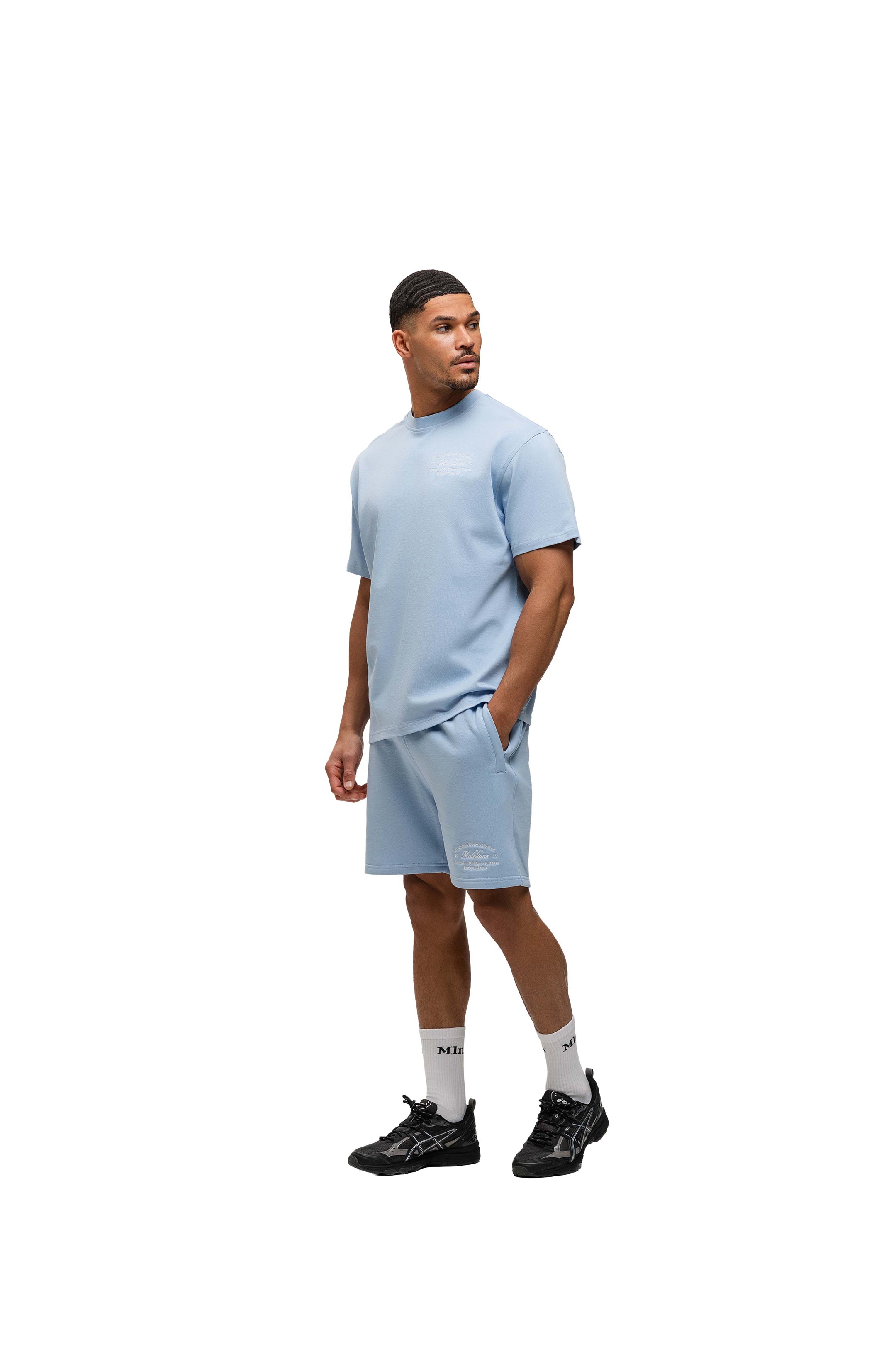 Malelions Men Marina T-Shirt | Vista Blue