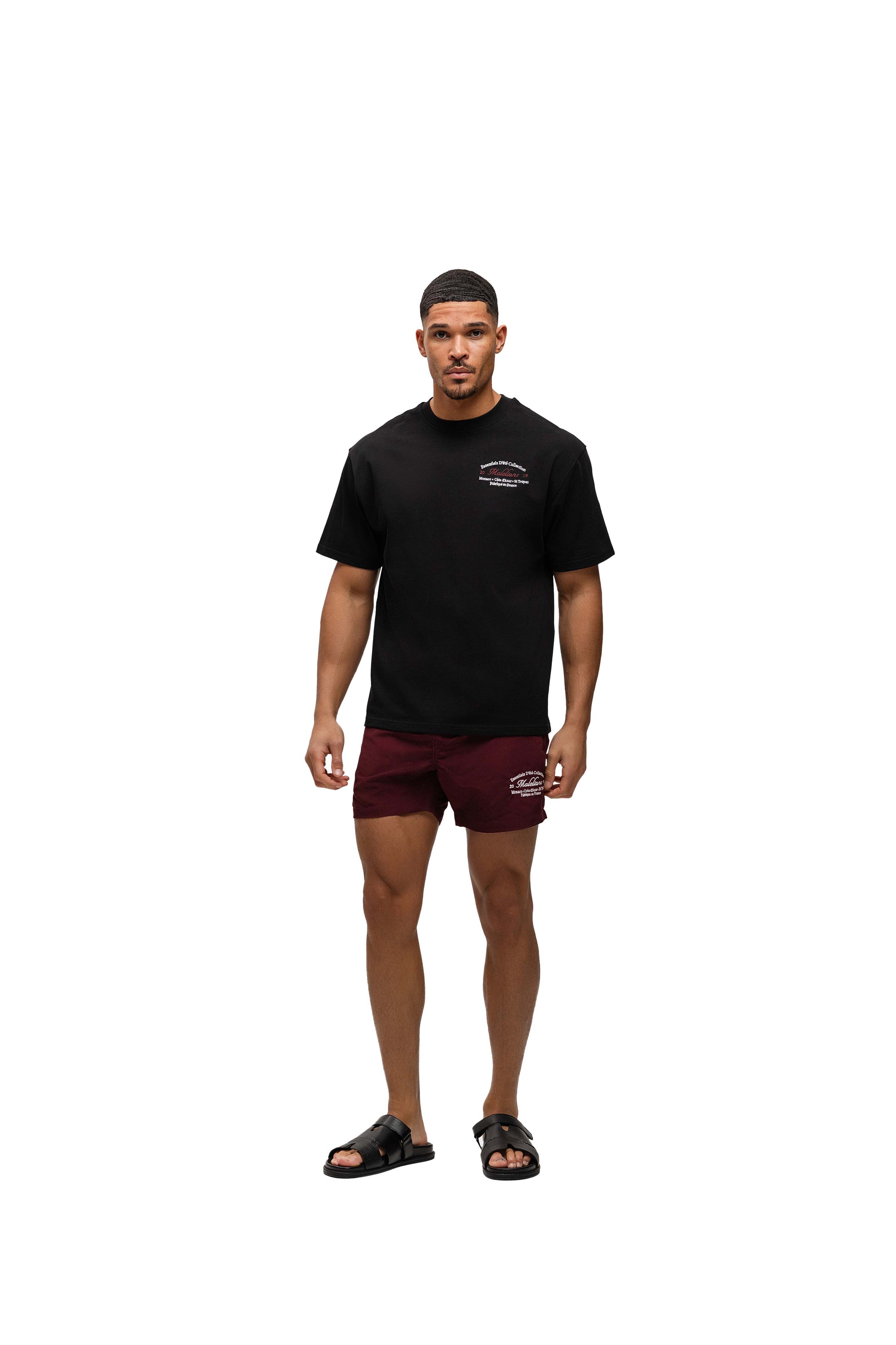 Malelions Men Marina Swim Shorts | Burgundy