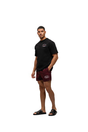 Malelions Men Marina Swim Shorts | Burgundy