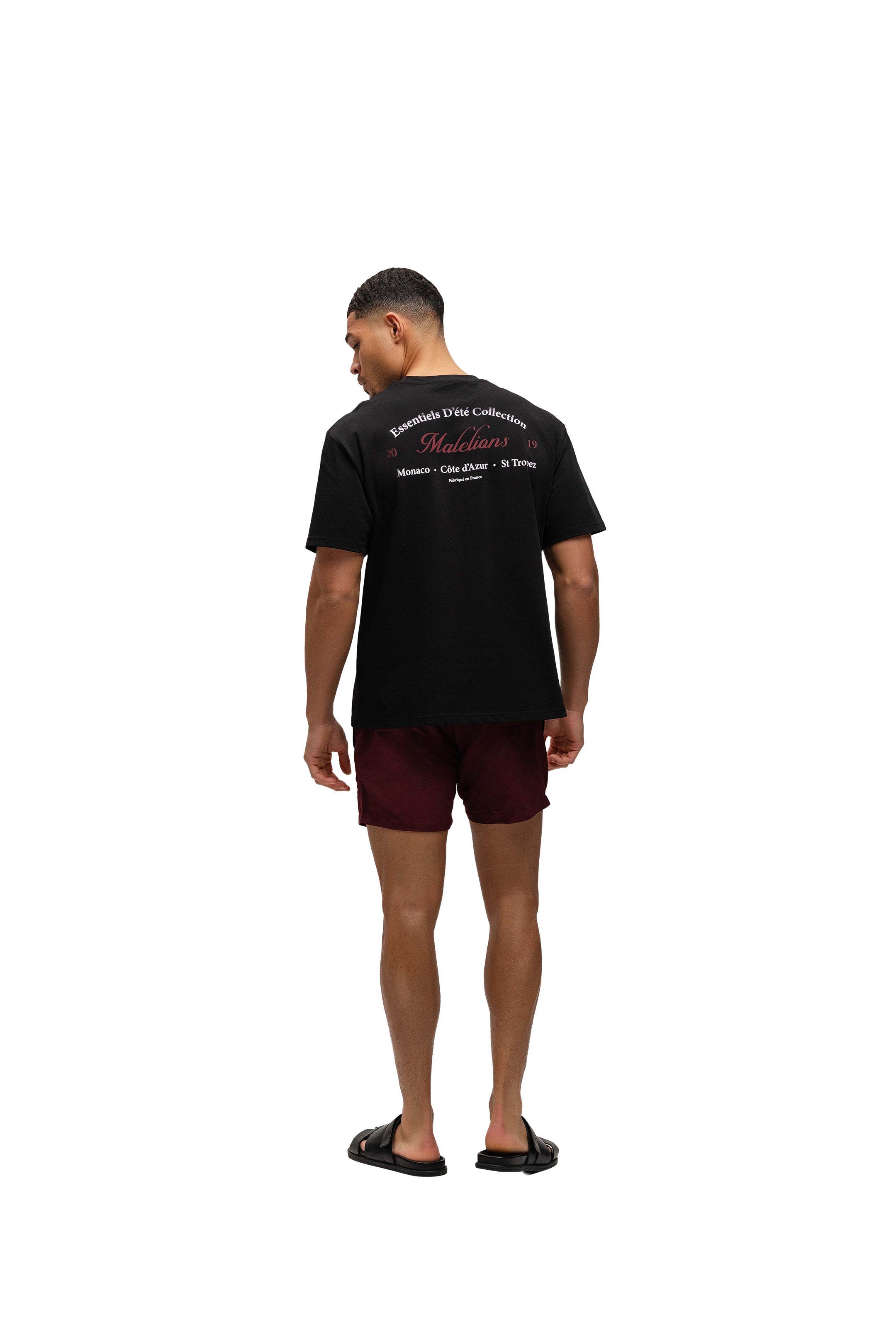 Malelions Men Marina Swim Shorts | Burgundy