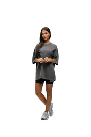 Malelions Women Saint-Tropez Oversized T-Shirt | Acid Wash