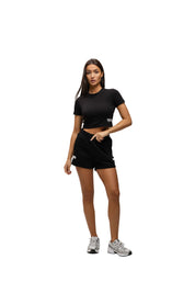 Malelions Women Members Society Crop Top | Black