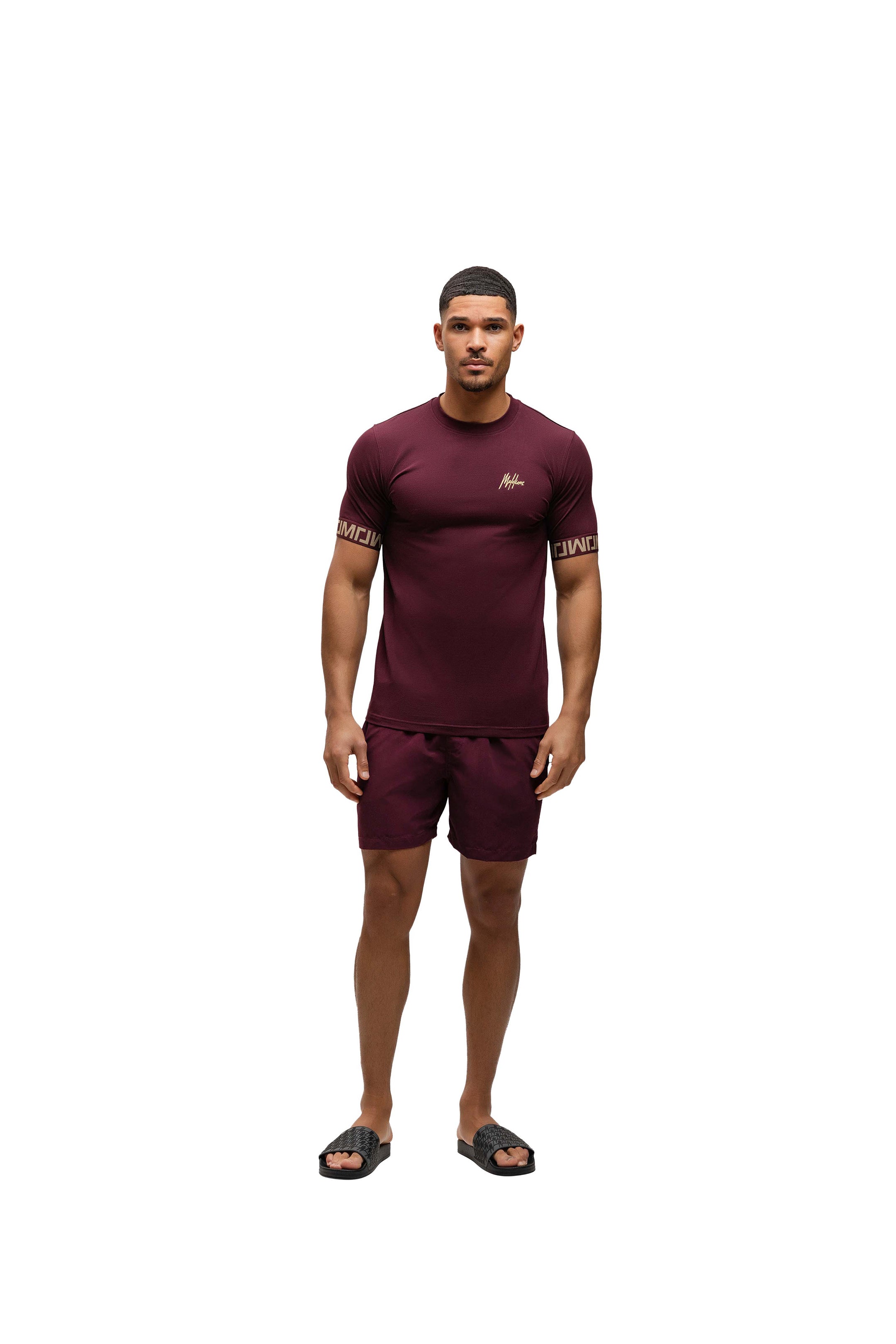 Malelions Men Venetian T-Shirt | Burgundy