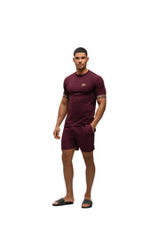 Malelions Men Venetian T-Shirt | Burgundy