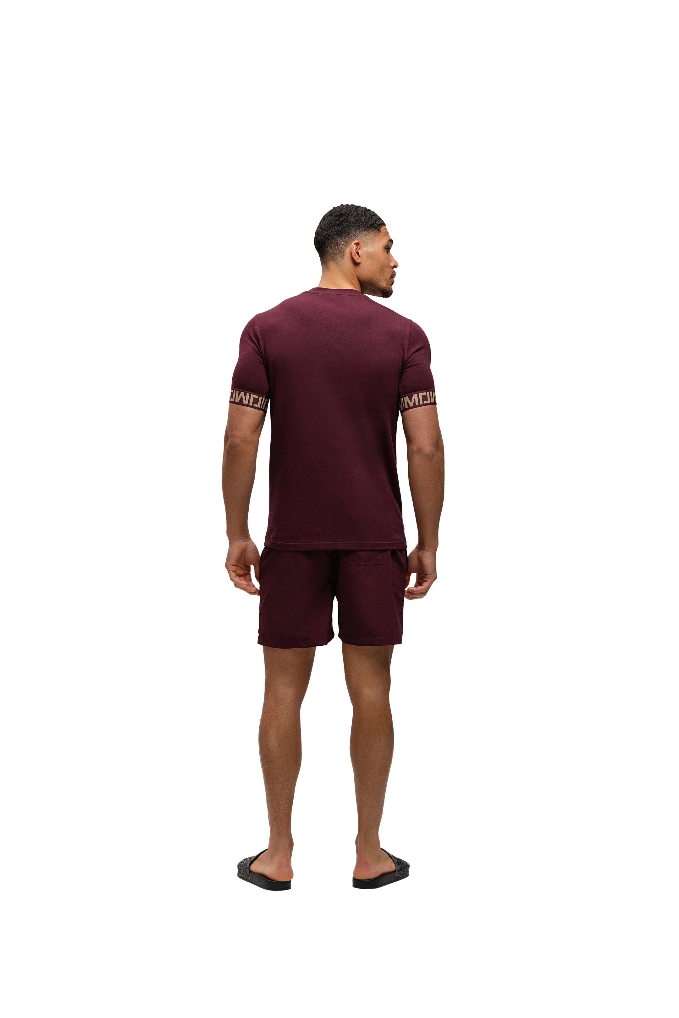 Malelions Men Venetian T-Shirt | Burgundy