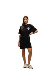 Malelions Women Gin Tonic Club T-Shirt Dress | Black