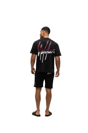 Malelions Men Split T-Shirt | Black