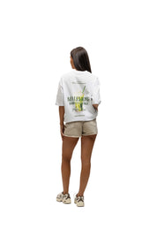 Malelions Women Barista Lounge Oversized T-Shirt | White