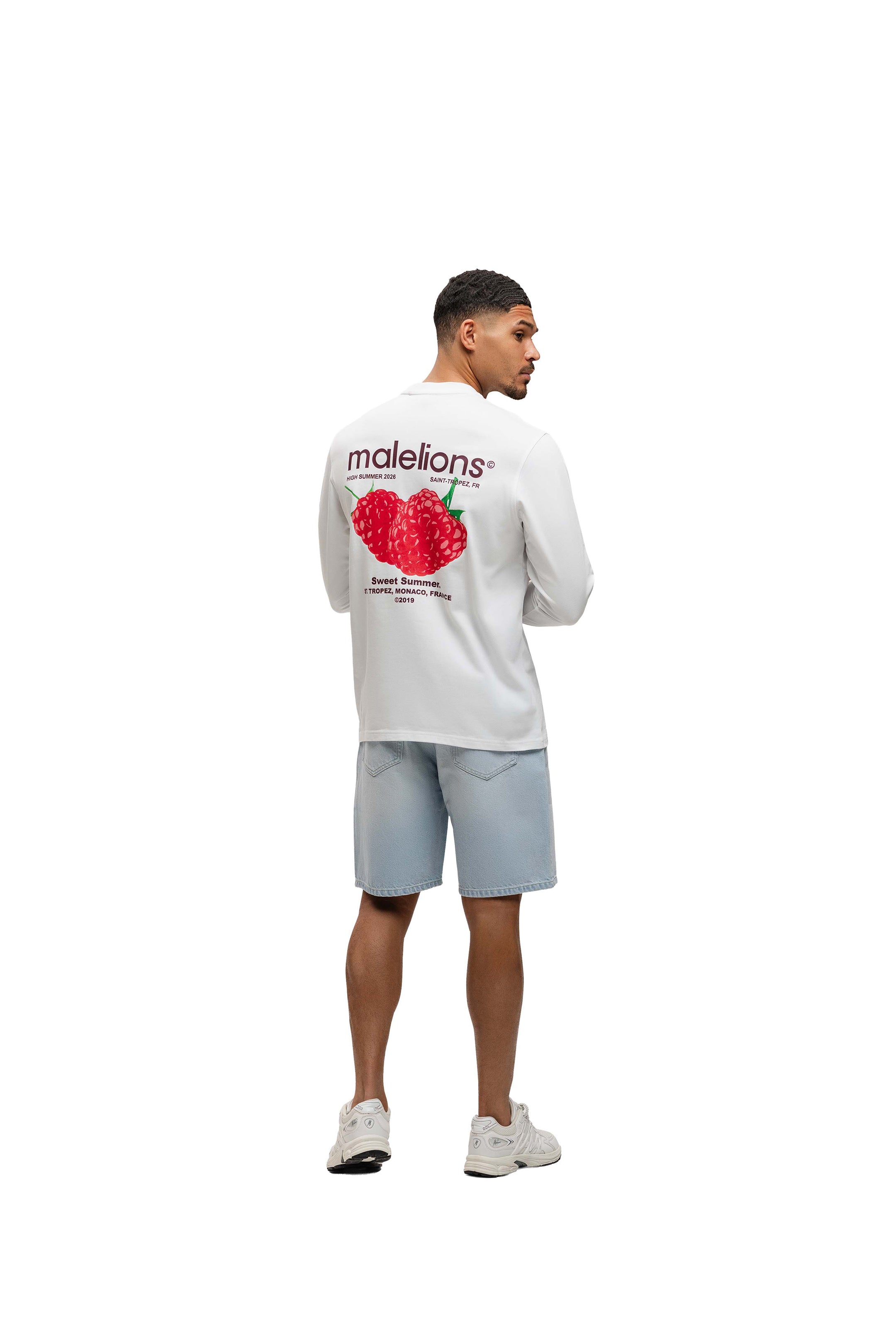 Malelions Men Straight Fit Denim Shorts | Light Blue
