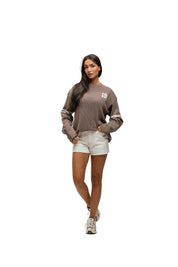 Malelions Women Knitted Football Jersey Longsleeve | Taupe