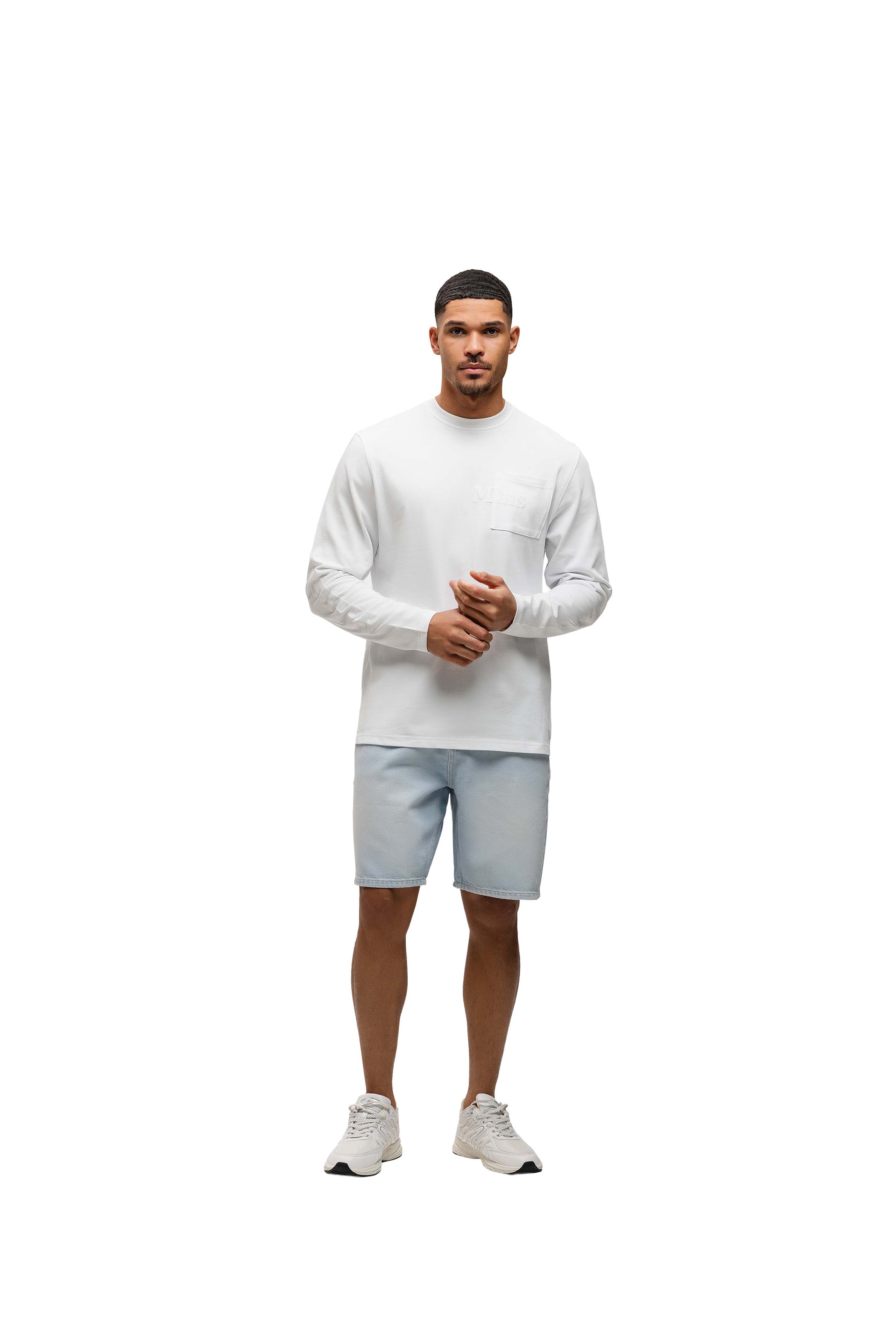 Malelions Men Department Longsleeve T-Shirt | White