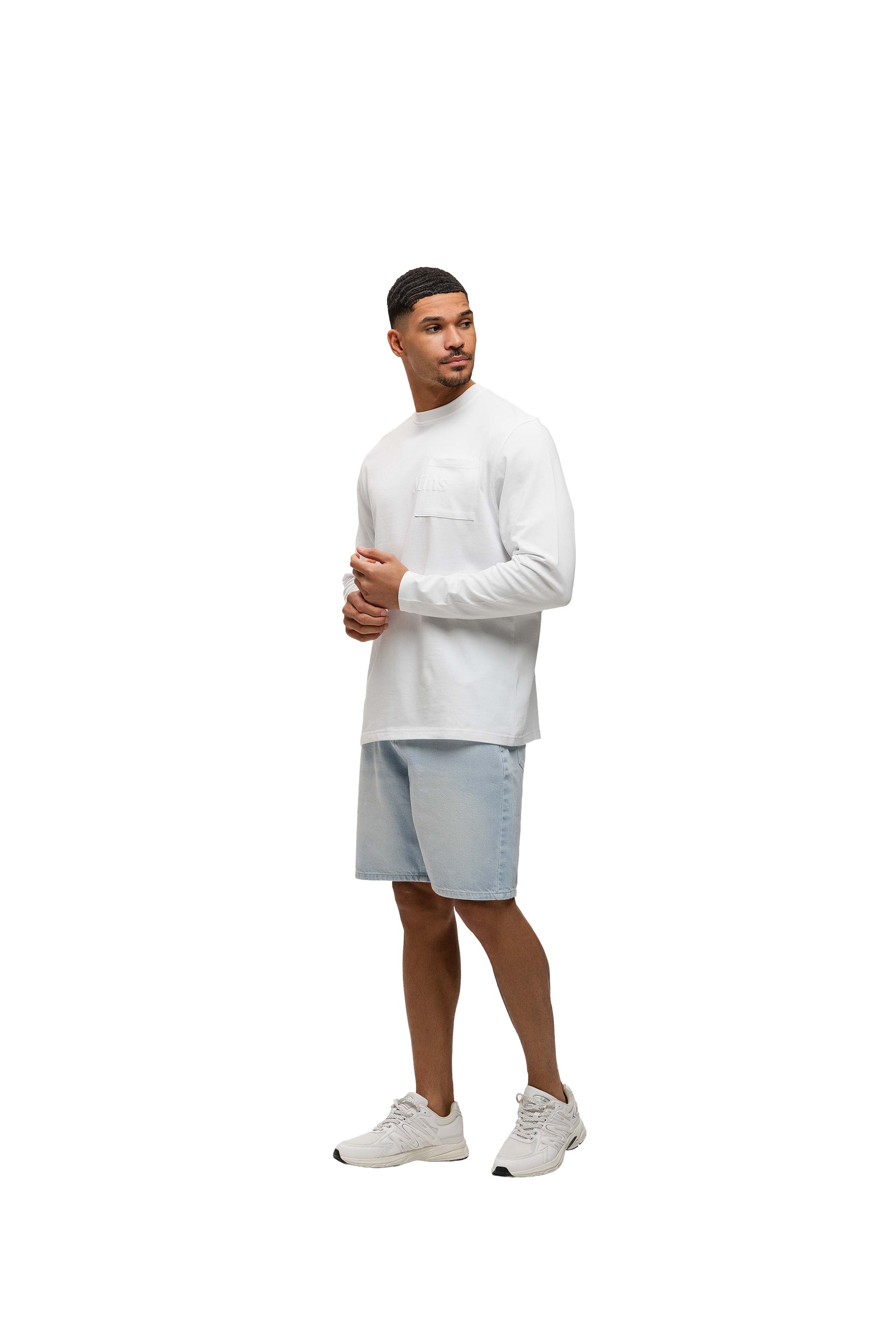 Malelions Men Department Longsleeve T-Shirt | White