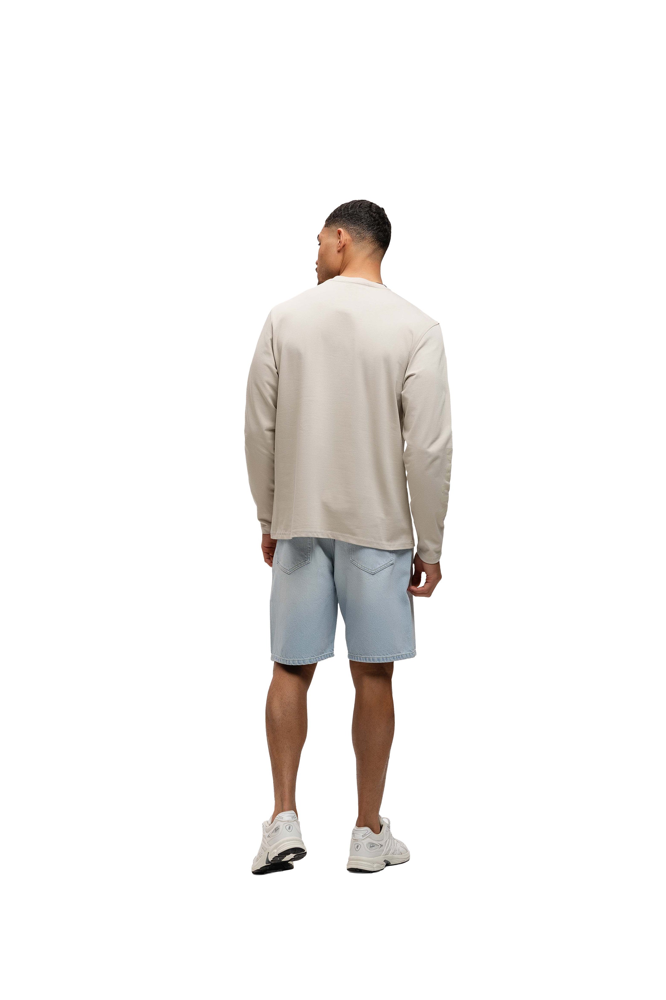 Malelions Men Department Longsleeve T-Shirt | Light Beige