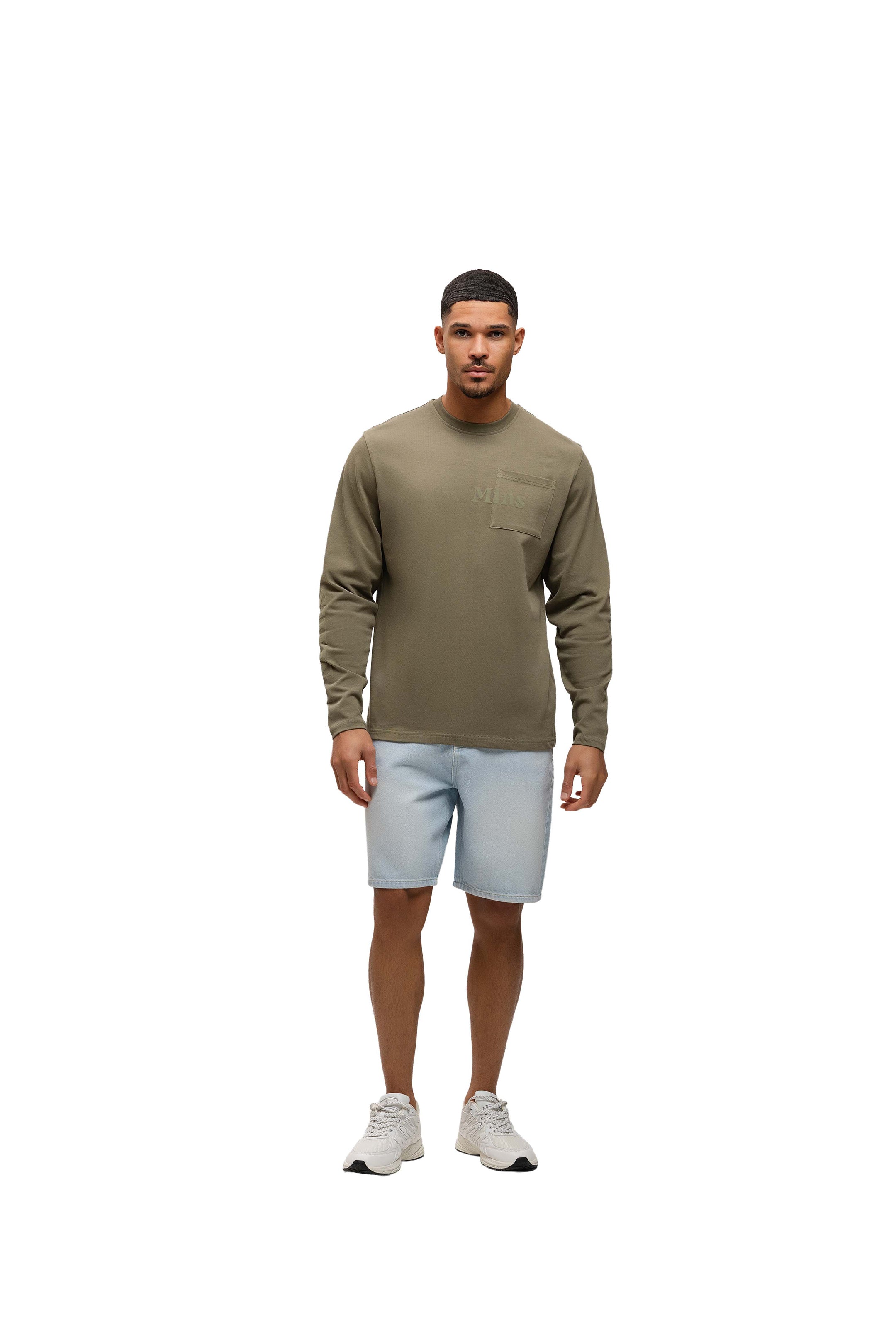 Malelions Men Department Longsleeve T-Shirt | Dark Sage