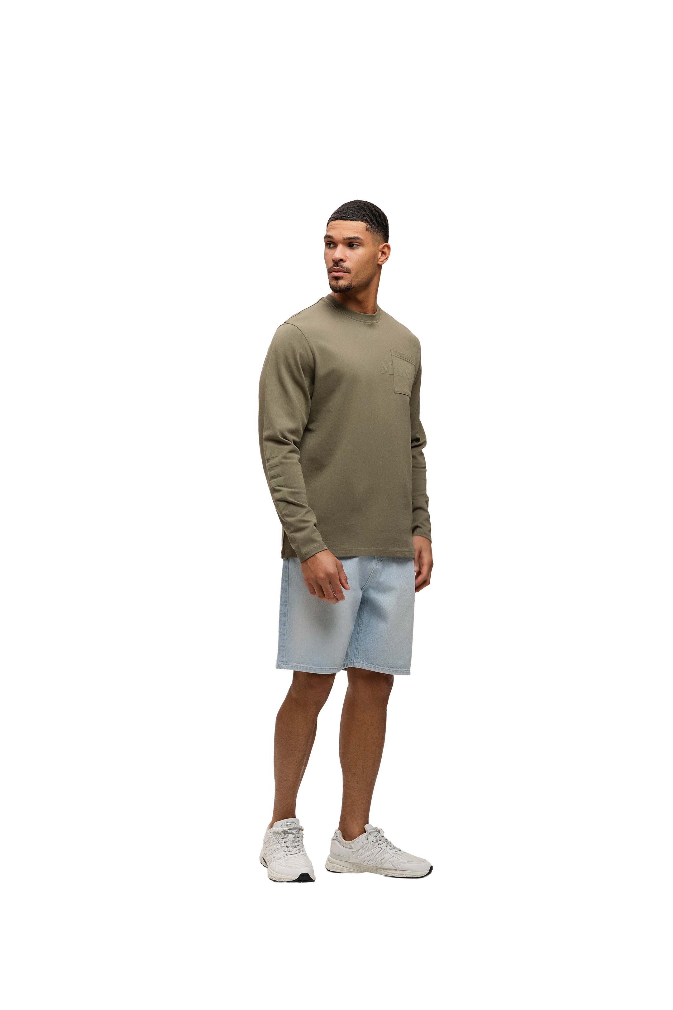 Malelions Men Department Longsleeve T-Shirt | Dark Sage