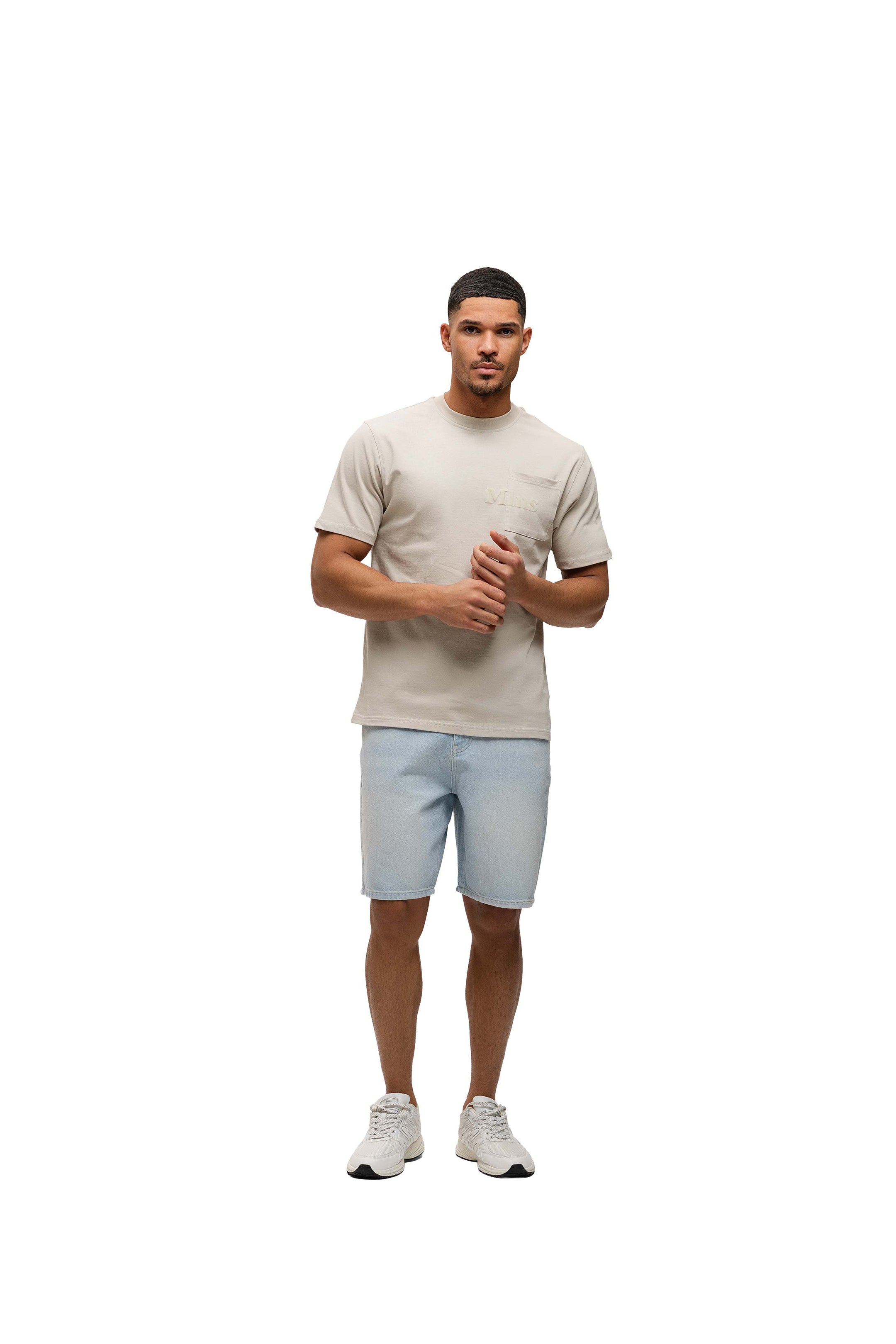Malelions Men Department T-Shirt | Light Beige