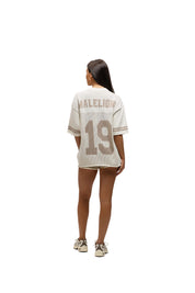 Malelions Women Knitted Football Jersey | Off-White