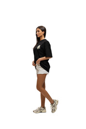 Malelions Women Barista Lounge Oversized T-Shirt | Black