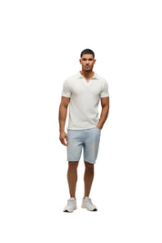 Malelions Men Chunky Waffle Buttonless Polo | Off-White