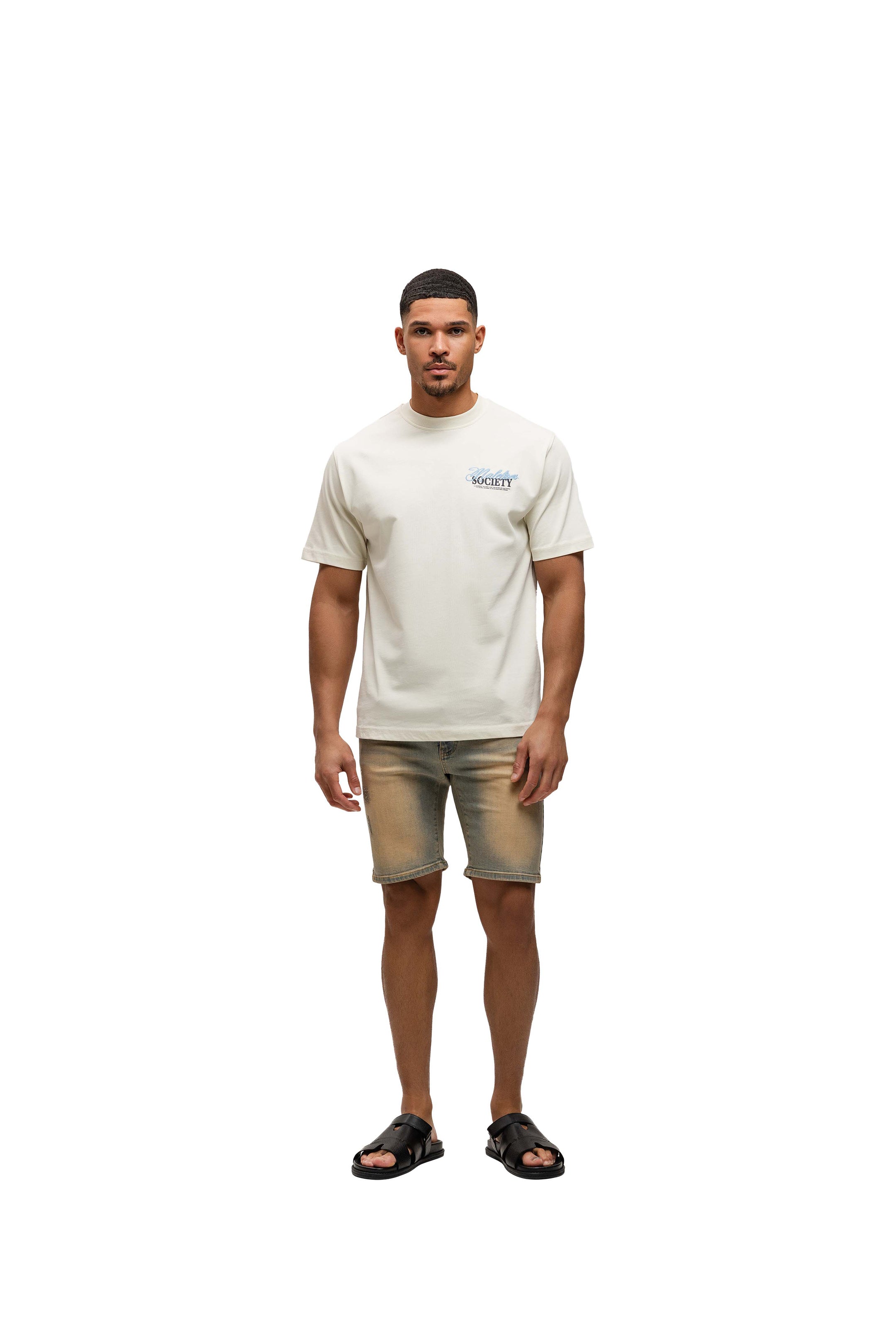 Malelions Men Society T-Shirt | Off-White