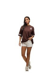 Malelions Women Knitted Football Jersey | Espresso
