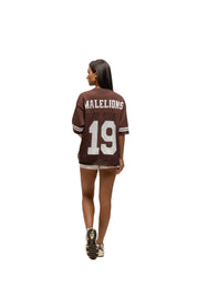 Malelions Women Knitted Football Jersey | Espresso