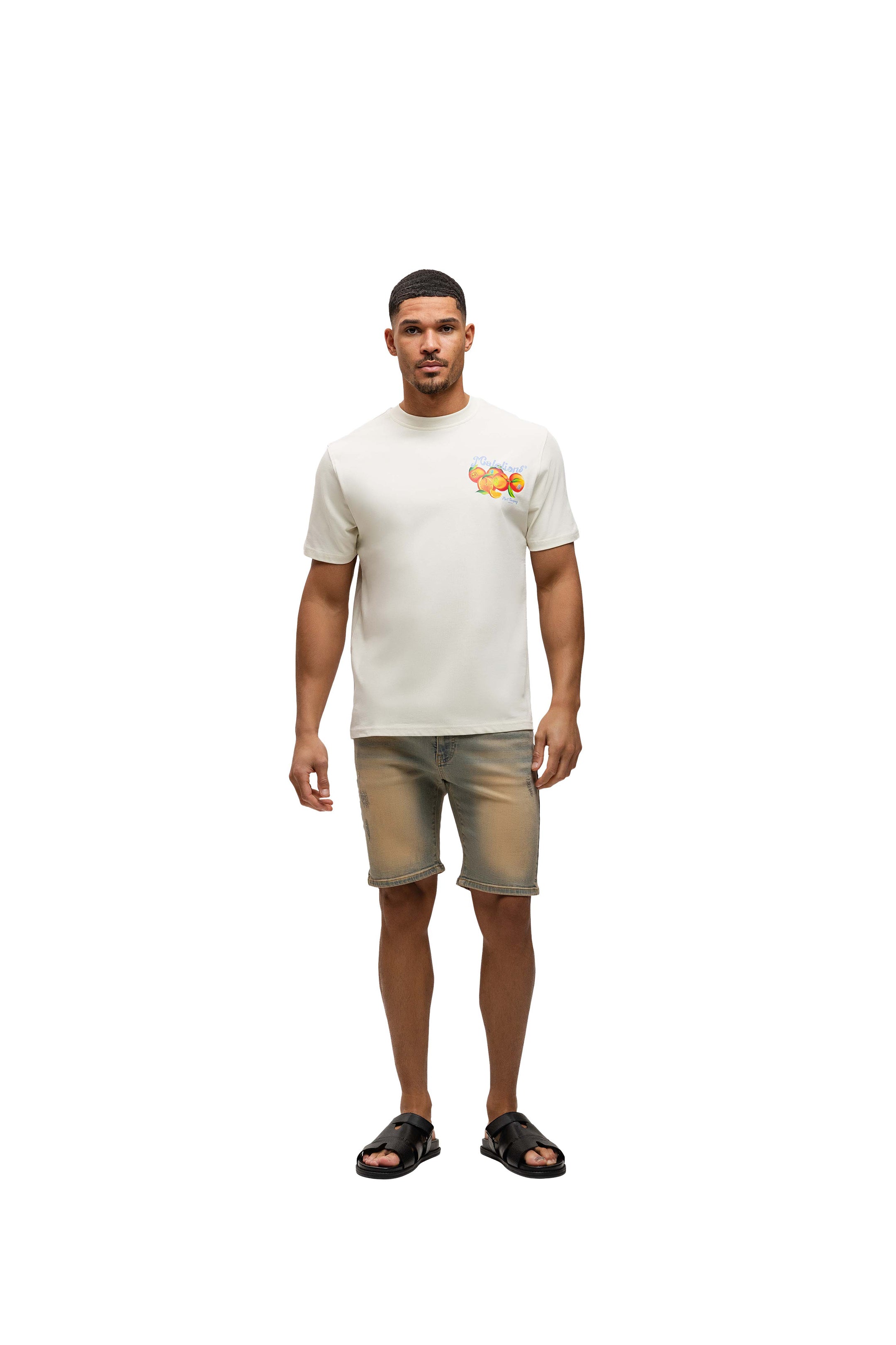 Malelions Men Fruit Company T-Shirt | Off-White