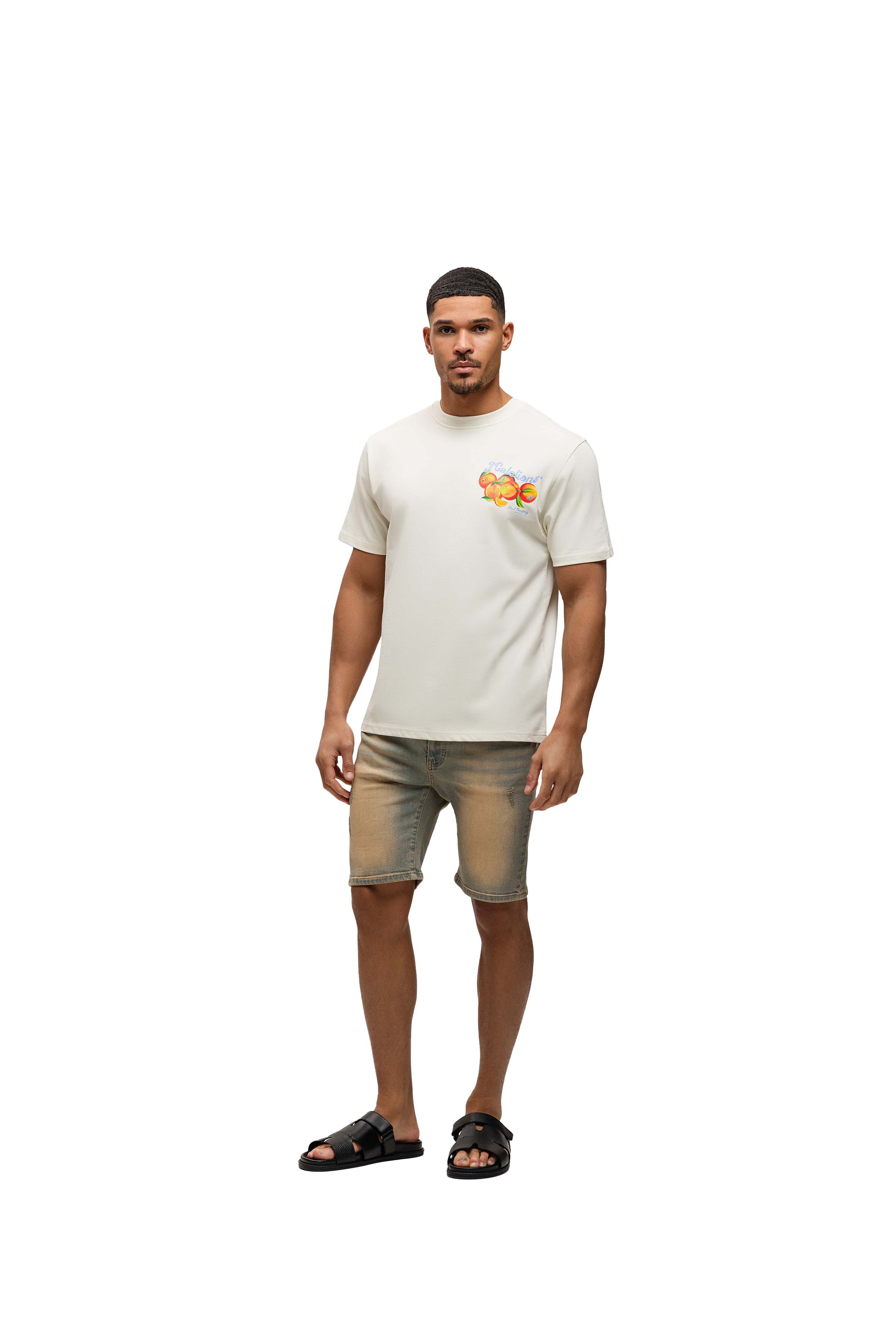 Malelions Men Fruit Company T-Shirt | Off-White