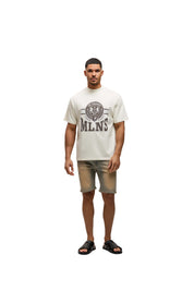 Malelions Men Crest T-Shirt | Off-White