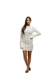 Malelions Women Crochet Dress | Off-White
