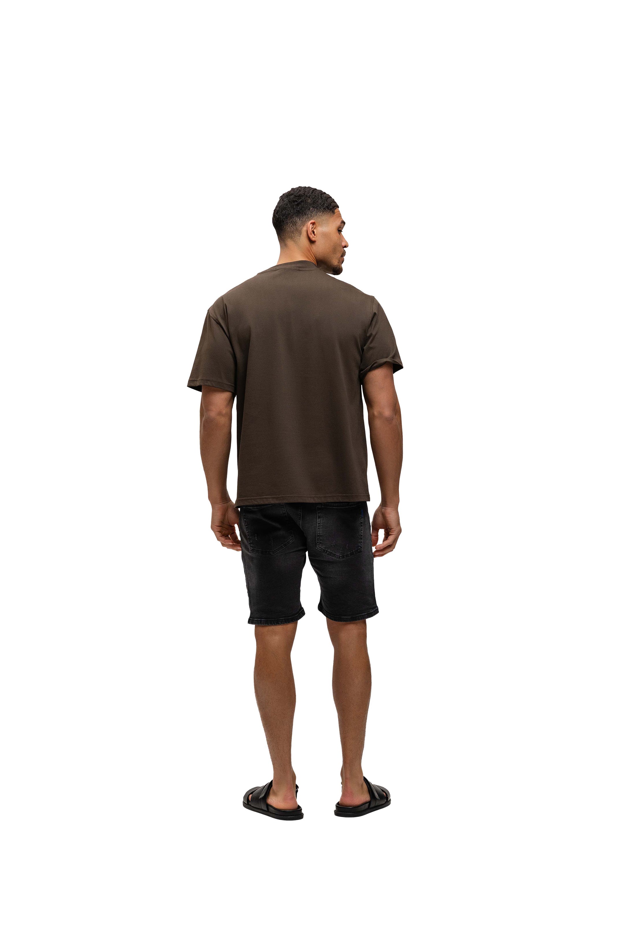 Malelions Men Crest T-Shirt | Dark Brown