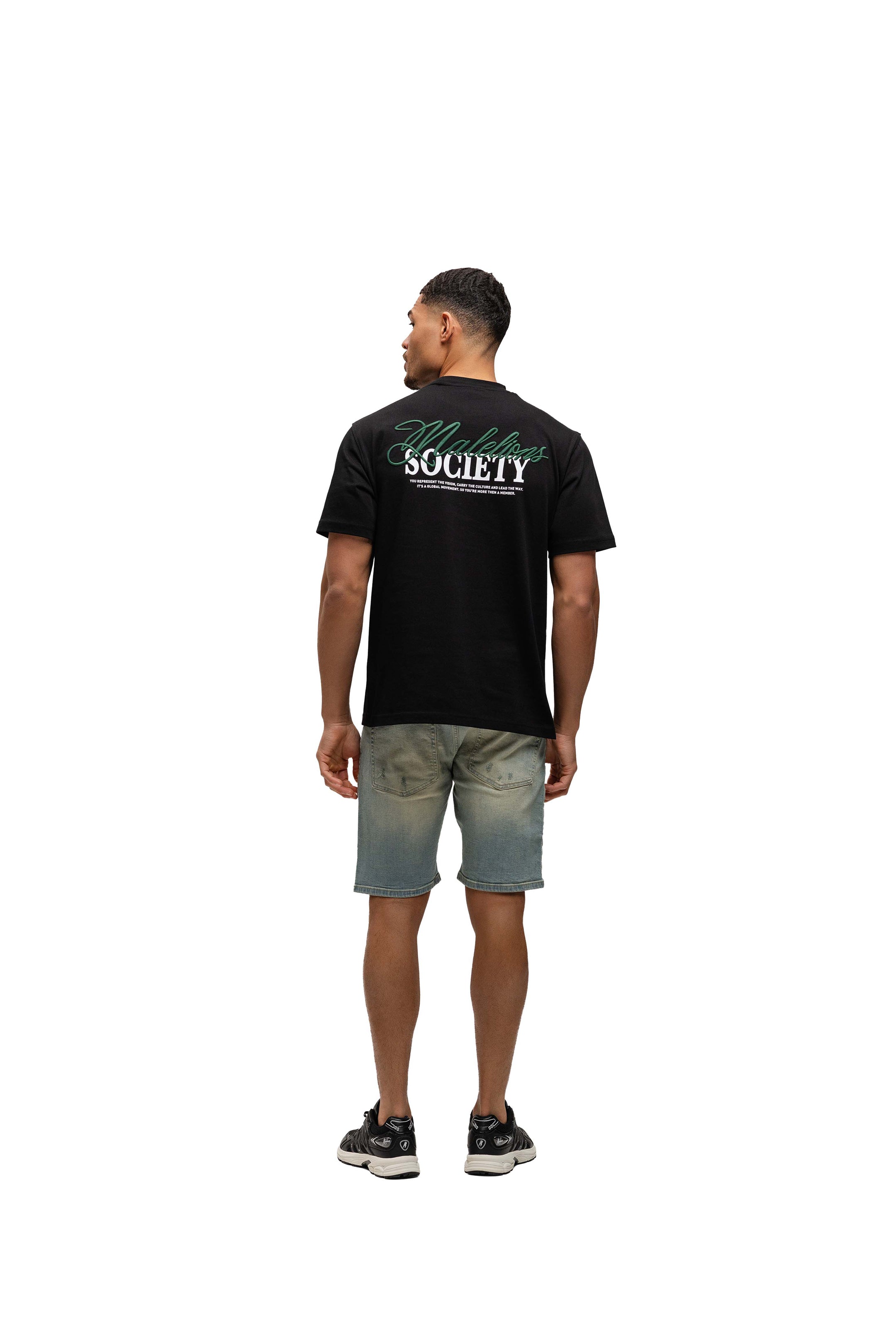 Malelions Men Society T-Shirt | Black