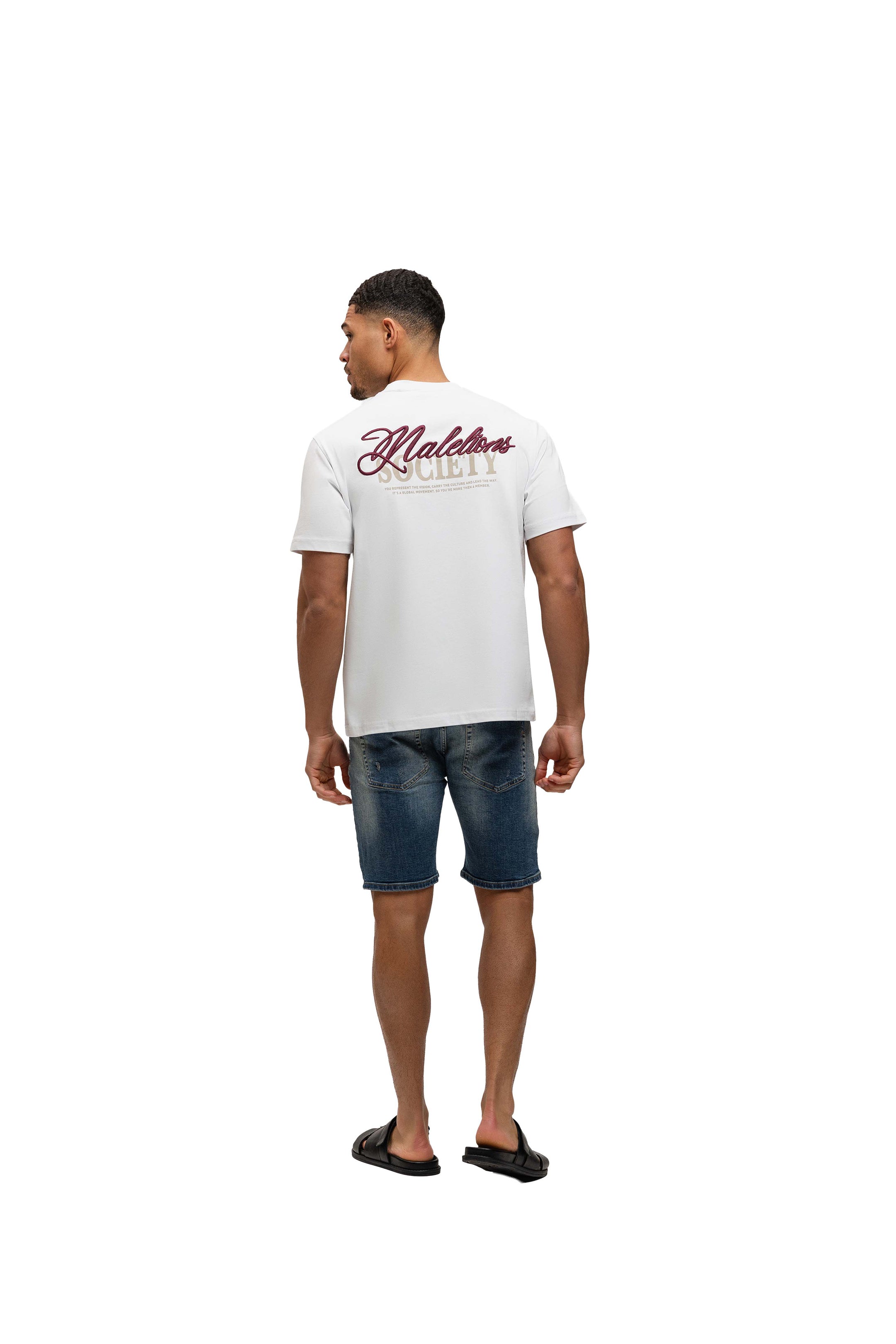 Malelions Men Society T-Shirt | White