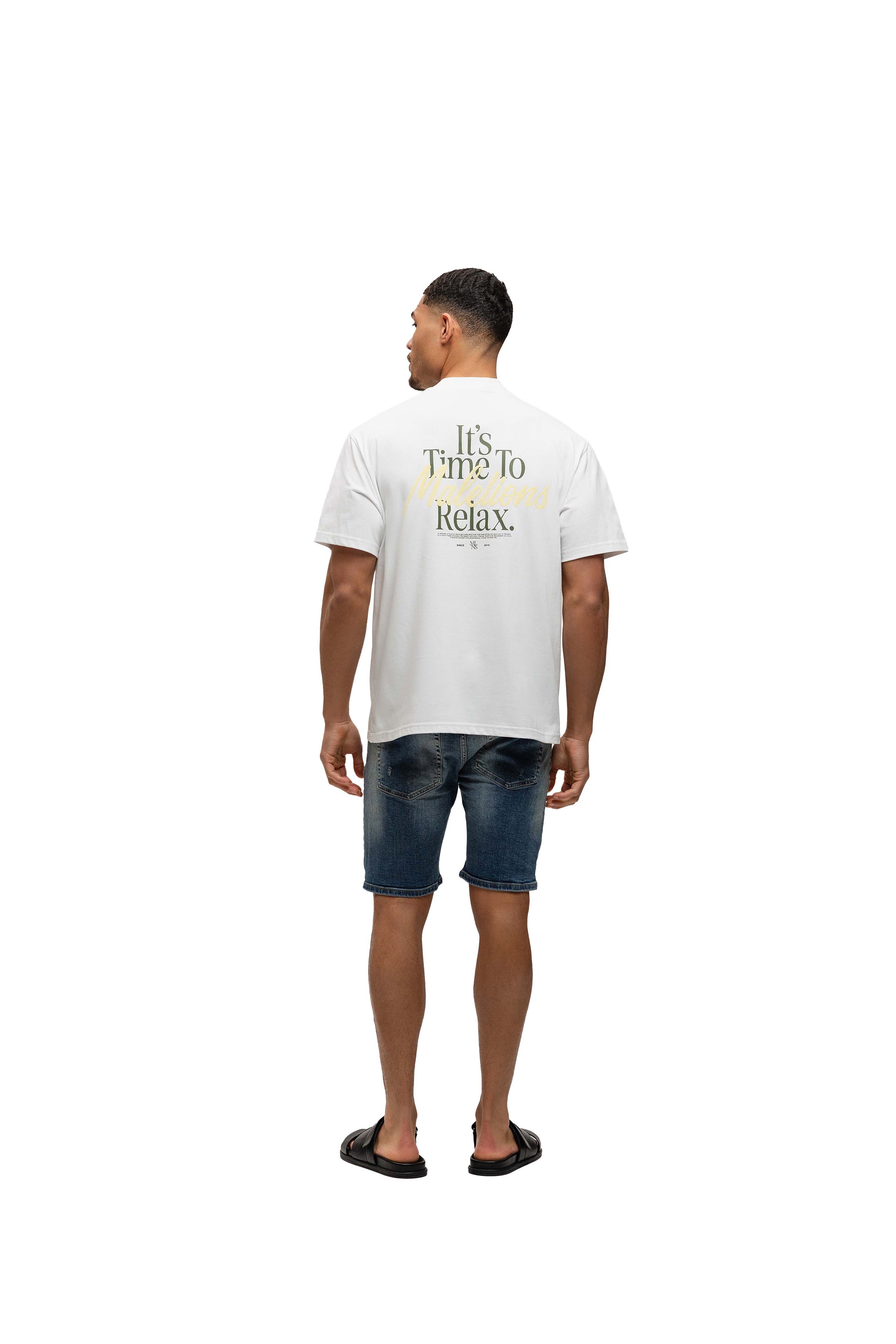 Malelions Men Relax T-Shirt | White