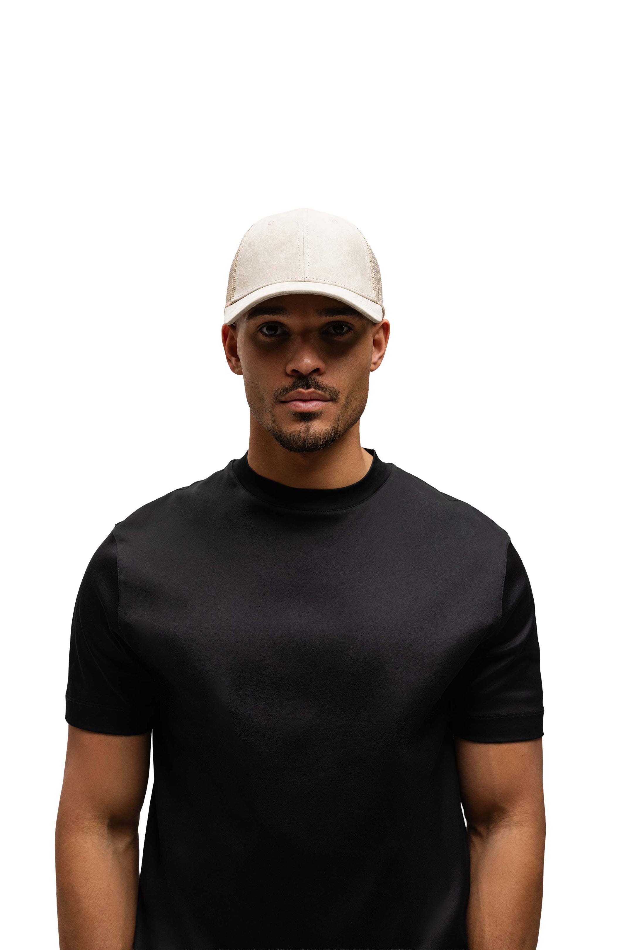 Malelions Men Suede Trucker Cap | Light Beige