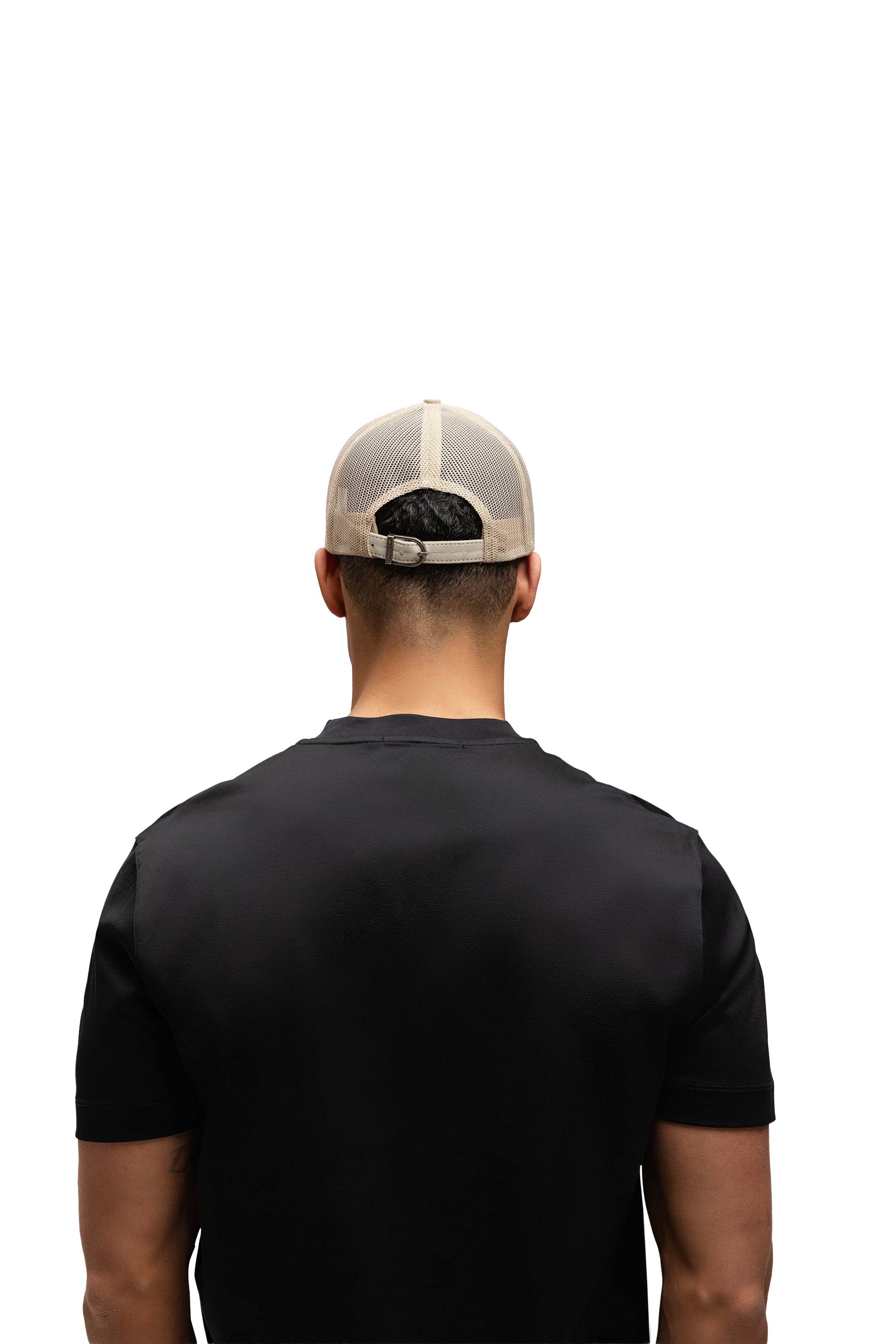 Malelions Men Suede Trucker Cap | Light Beige