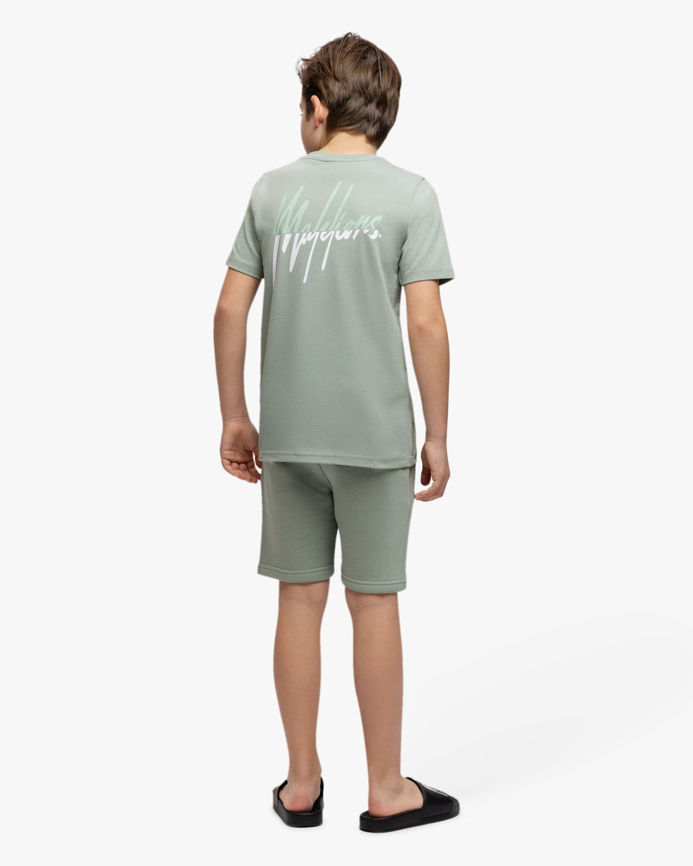 Malelions Junior Split Shorts | Agave Green