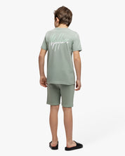 Malelions Junior Split Shorts | Agave Green